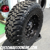 20x10 Fuel Hostage Black - 38x13.50r20 Toyo Open Country M/T