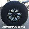 18x9 Fuel Assault D546 black and milled wheel - 37x13.50r18 Cooper STT Pro tire