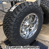 20x10 Fuel Hostage D530 Chrome wheel - 37x13.50r20 Nitto Trail Grappler MT tire