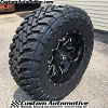 20x10 Fuel Lethal D567 Black and Milled wheel - 37x12.50r20 Toyo Open Country M/T tires