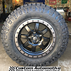 18x9 Fuel Trophy D551 Black with Anthracite Bead Lock - LT275/70r18 Nitto Ridge Grappler tire