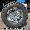 20x14 Fuel Maverick D536 chrome wheel - 36x15.50r20 Mickey Thompson MTZ P3
