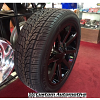 22x9.5 KMC Slide 651 gloss black wheel - 285/45r22 Nexen Roadian HP tire