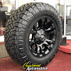 18x9 Fuel Vapor D560 matte black wheel - LT285/70r18 Nitto Ridge Grappler tire
