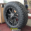 20x9 Fuel Maverick D538 Black and Milled wheel - LT275/65r20 Nitto Ridge Grappler tires