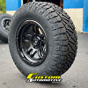 17x9 Fuel Ammo D700 Black wheel - 285/70r17 Nitto Ridge Grappler tire