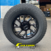 18x9 Ultra Patriot black and milled wheel - LT275/70r18 Hercules Terra Trac ATII tire