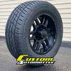 18x9 Ion Alloy 179 matte black wheel - 285/60r18 Cooper Discoverer HT Plus tires