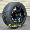 20x12 Moto Metal MO962 black and milled wheel - 305/50r20 Nitto NT420V tire