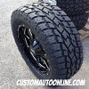 20x9 Moto Metal 962 Black - LT285/55r20 Toyo Open Country AT2