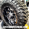 20x10 Fuel Off-road Lethal D567 Black/Milled wheel - 35x12.50r20 Nitto Trail Grappler tire