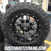 20x10 Fuel Off-road Lethal D567 Black/Milled wheel - 35x12.50r20 Nitto Trail Grappler tire