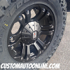 18x9 KMC XD Monster 778 Black wheel - 35x12.50r18 Toyo Open Country MT tire