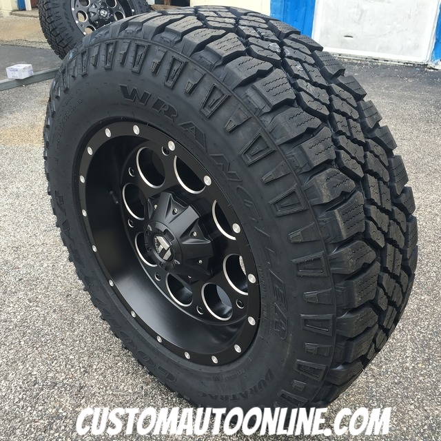 Custom Automotive :: Packages :: Off-Road Packages :: 18x9 Fuel Revolver  D525 Black - 275/65r18 Goodyear Wrangler Duratrac (P Metric)