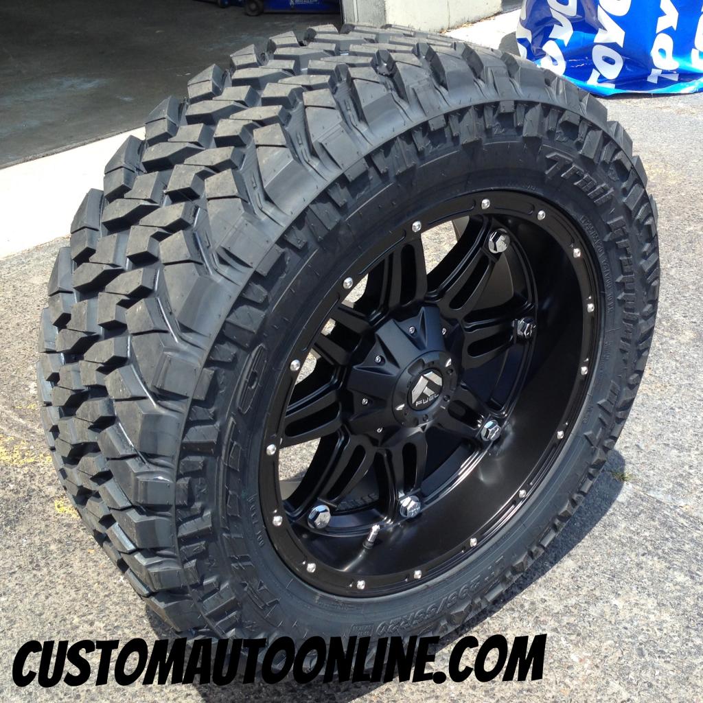 Custom Automotive :: Packages :: Off-Road Packages :: 20x10 Fuel Hostage  D531 Black - LT295/55r20 Nitto Trail Grappler