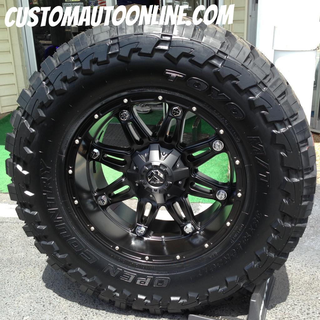 20x10 Fuel Hostage D531 Black - 38x13.50r20 Toyo Open Country M/T