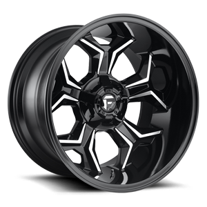 Fuel Avenger D606 - Gloss Black and Milled