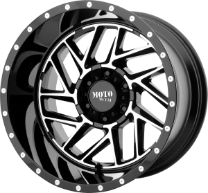 Moto Metal MO985 Breakout - Gloss Black and Machined