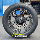20x9 Fuel Vapor D569 Black and Machined with Dark Tint - 275/55r20 Toyo Open Country AT3