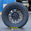 18x9 XD Hoss 2 829 Matte Black with Dark Tint Machined - 33x12.50r18 Toyo Open Country MT